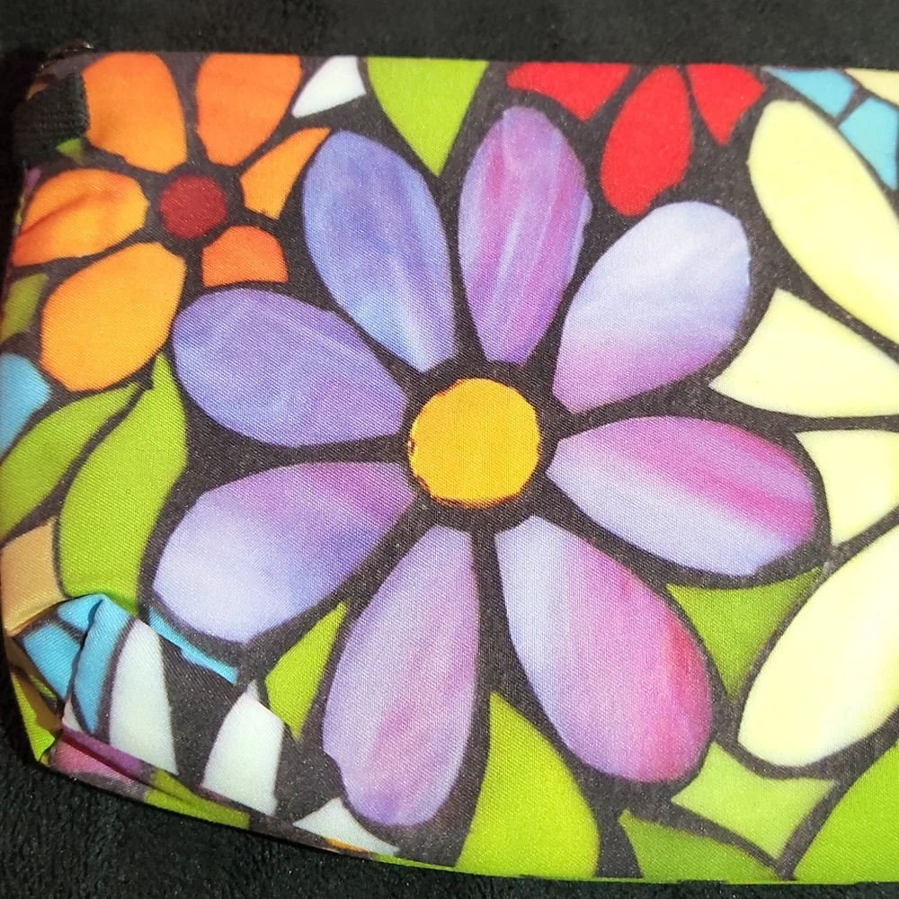 NEW- Cosmetic bags- colorful flowers